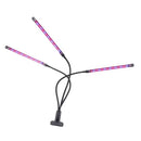 18W Augu audzēšanas galda lampa ar klipsi, 3 gaismekļiem, taimeri un dimmeri, IP20, 21 zilas un 39 sarkanas diodes