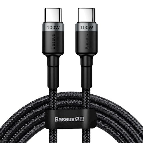 Baseus cable Cafule PD USB-C - USB-C 2.0 m 5A gray-black 100W
