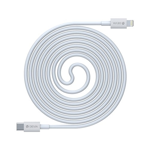 Кабель Devia Smart PD USB-C - Lightning 3A 20W белый