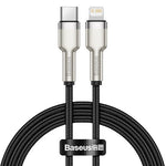 Baseus kabelis Cafule Metal PD USB-C - Lightning 1,0 m melns 20W