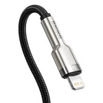 Baseus kabelis Cafule Metal PD USB-C - Lightning 1,0 m melns 20W