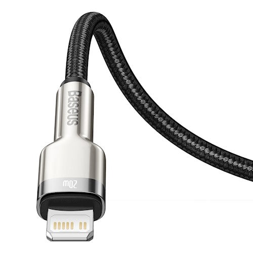 Кабель Baseus Cafule Metal PD USB-C - Lightning 1,0 м черный 20 Вт