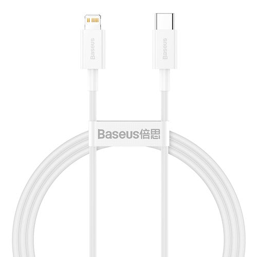 Baseus kabelis Superior PD USB-C Lightning 1,0 m balts 20W