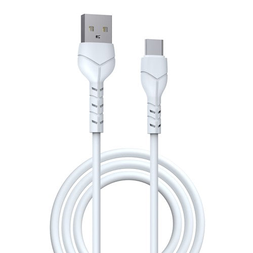 Devia kabel Kintone USB - USB-C 1,0 m 2,1A vit