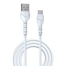 Devia kabel Kintone USB - USB-C 1,0 m 2,1A vit