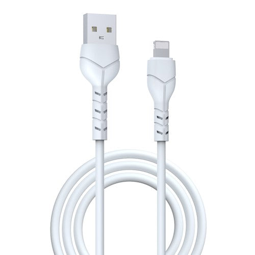 Devia kabelis Kintone USB - Lightning 1,0 m 2,1A balts