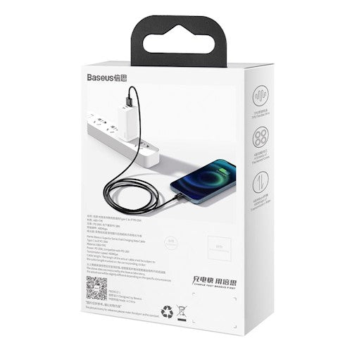 Кабель Baseus Superior USB - Lightning 1.0 m 2.4A черный