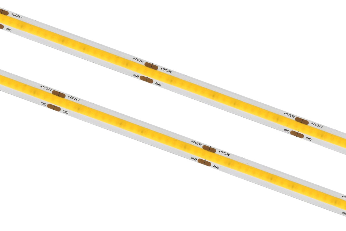 Price for 1m_8W(690Lm) LED Tape, 336 diodes(COB)/meter, 24V waterproof IP20, warm white light 3000K