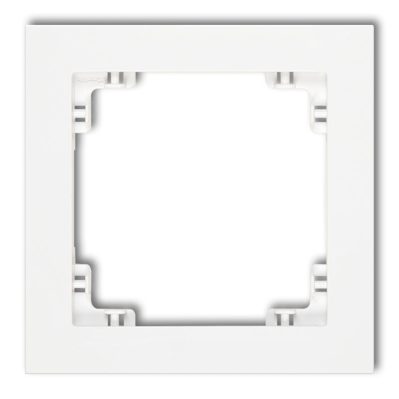 Universāls 1-vietīgs plastmasas rāmis DECO, balts
