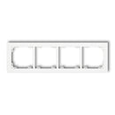 Universaalne 4-kohaline plastikust raam DECO, valge