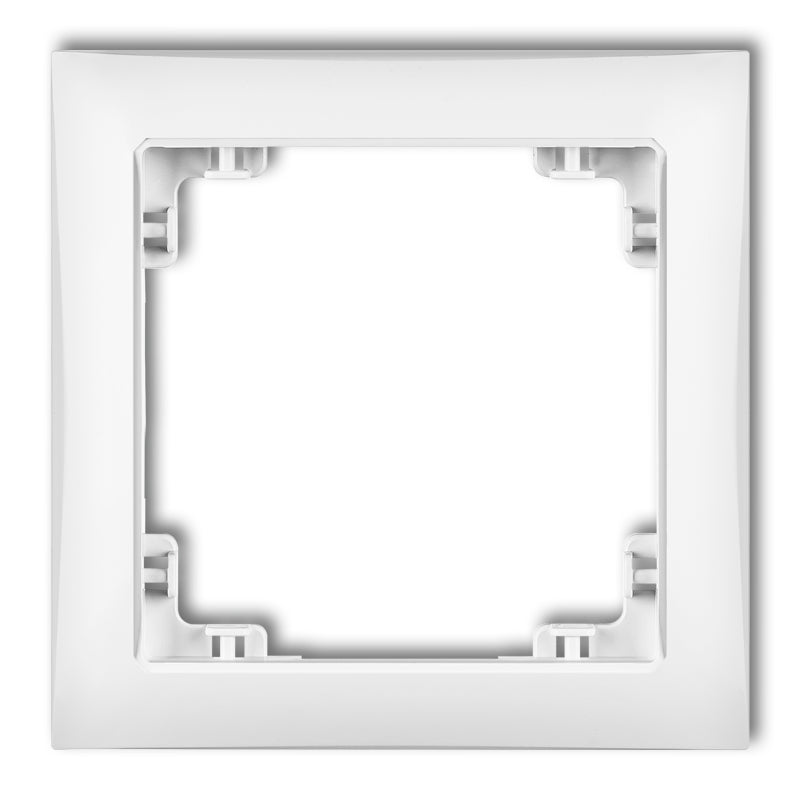 Universaalne 1-kohaline plastikust raam DECO Soft, valge