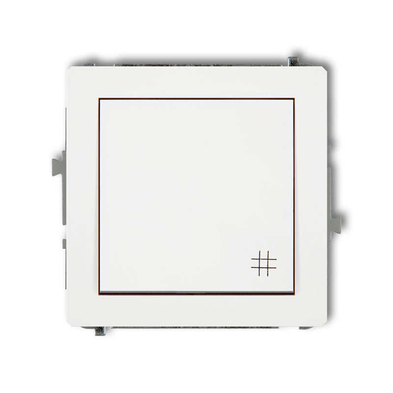 Механизм крестового переключателя DECO, z/a, IP20/IP44, белый