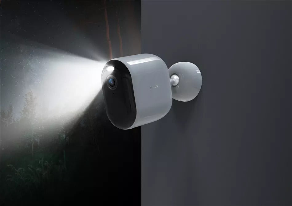 Xiaomi Mi wireless outdoor security camera with battery, high resolution full HD 2.5K 4 Mpix 2560x1440px + gateway, 5,200 mAh, 150°, IP66 waterproof, color night vision, recognizes people, built-in spotlight