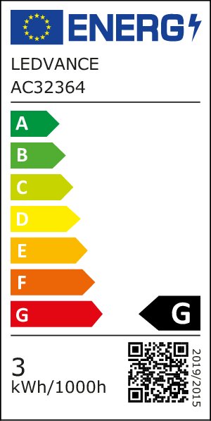 E27 2.5W(45Lm) LEDVANCE LED-pirn, IP20, punane