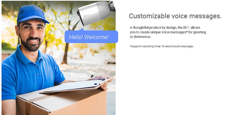 (Kamera bez bāzes stacijas sader ar CS-BC1-B1) Videonovērošanas kamera 2MP ar ilgas darbības akumulatoru līdz 210 dienām, krāsaina nakts redzamība. Iebūvēts mikrofons un skaļrunis attālinātai saziņai. Ievietojama atmiņas karte līdz 256GB, Ezviz