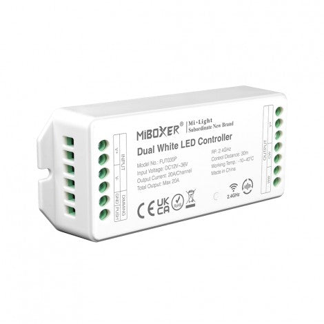 MINI Mi-Light LED lindi kontroller CCT 12-24DC 20A RF 2.4GHz