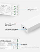 2in1 MINI Mi-Light kontrolieris Single/Dual color, divkanālu dimmeris, 2.4G/PUSH DIM, max 12A, 1 kanāls maks. 6A