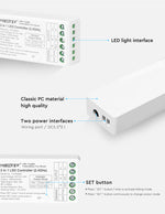 2in1 MINI Mi-Light kontrolieris Single/Dual color, divkanālu dimmeris, 2.4G/PUSH DIM, max 12A, 1 kanāls maks. 6A