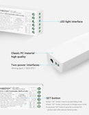 2in1 WI-FI MINI Mi-Light kontrolieris, Single/Dual color CCT, divkanālu dimmeris, 2.4G/PUSH DIM, max 12A, 1 kanāls maks. 6A