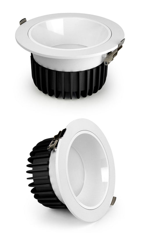 18W(1200Lm) LED infälld takarmatur, IP20, rund, vit, RGB+CCT, 2.4Ghz (fjärrkontroll krävs)