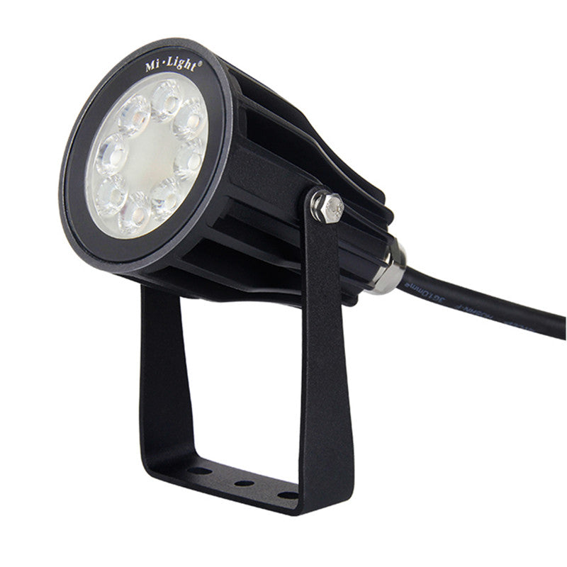 LED Dārza/fasādes gaismeklis 6W, 550lm,  RGB+CCT 220V, 25° stara leņķis, MiLight