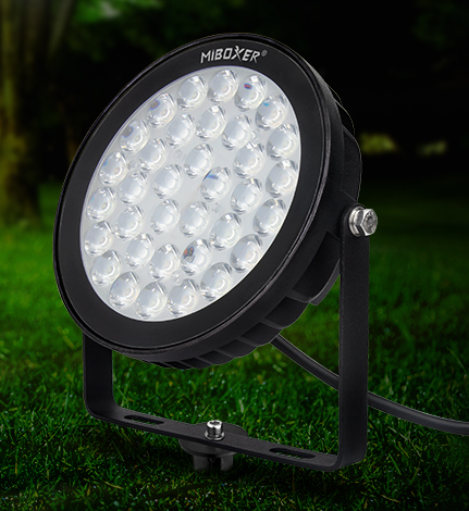 LED Dārza/fasādes gaismeklis 25W, RGB+CCT 220V,  15° x 60° stara leņķis, MiLight