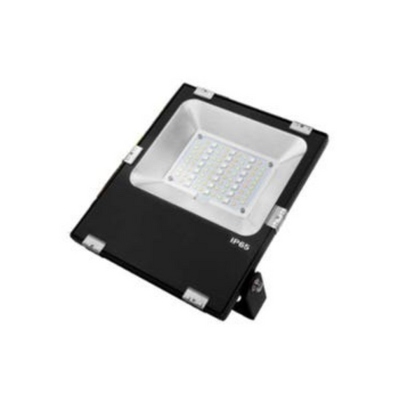 Светодиодный прожектор 30Вт(2800Лм), IP65, RGB+CCT, wi-fi, черный корпус, RGB+2700-6500K