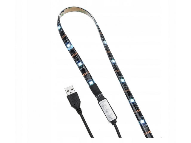 2m LED RGB lint, erinevad valgusrežiimid, USB toitega, ilma kaugjuhtimiseta