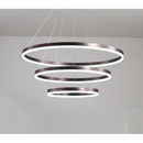 60W(4800Lm) LED 3 riņķu apaļš griestu gaismeklis, IP20, kafijas brūns, dimmējams, ar tālvadības pulti, 2700K-6000K, 1) Ø200mm*40↕mm 2) Ø400mm*40↕mm 3) Ø600mm*40↕mm