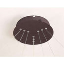 60W(4800Lm) LED 3 riņķu apaļš griestu gaismeklis, IP20, kafijas brūns, dimmējams, ar tālvadības pulti, 2700K-6000K, 1) Ø200mm*40↕mm 2) Ø400mm*40↕mm 3) Ø600mm*40↕mm