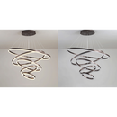 60W(4800Lm) LED 3 riņķu apaļš griestu gaismeklis, IP20, kafijas brūns, dimmējams, ar tālvadības pulti, 2700K-6000K, 1) Ø200mm*40↕mm 2) Ø400mm*40↕mm 3) Ø600mm*40↕mm