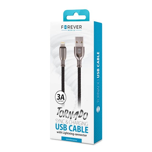 Forever Tornado USB - Lightning 1.0 m 3A must