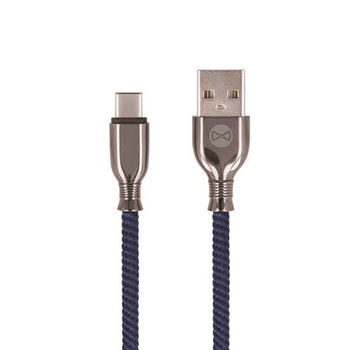 Forever Tornado kabelis USB - USB-C 1,0 m 3A tumši zils