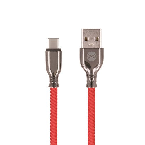Forever Tornado kabel USB - USB-C 1,0 m 3A röd