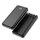 Forever väline aku TB-411 ALLin1 10000 mAh koos kaablitega USB-C + Lightning + microUSB must