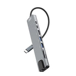 XO adapter HUB HUB003 8in1 silver