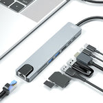XO adapter HUB HUB003 8in1 silver