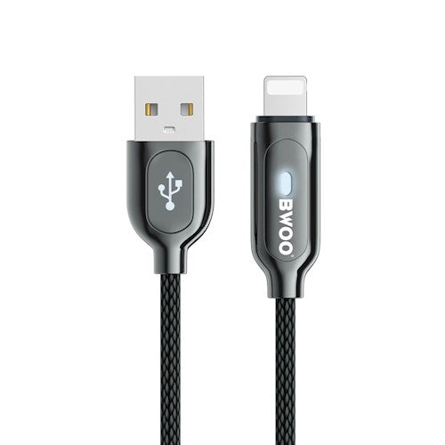 BWOO kabelis X131L USB - Lightning 1,0m 2,4A melns