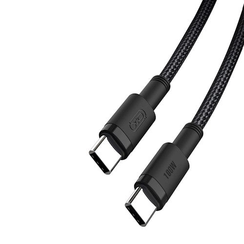 XO-kabel NB-Q199 PD USB-C - USB-C 1,5m 100W svart