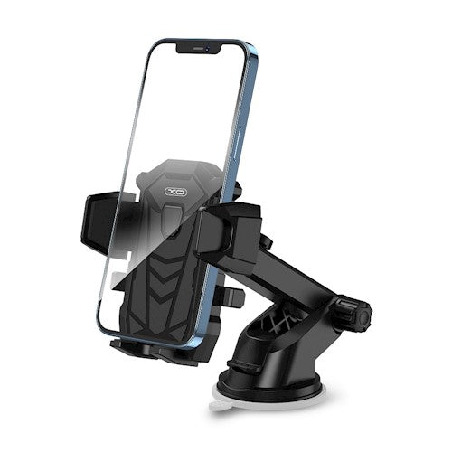 XO auto viedierīču turētājs C76 melns ar piesūcekni