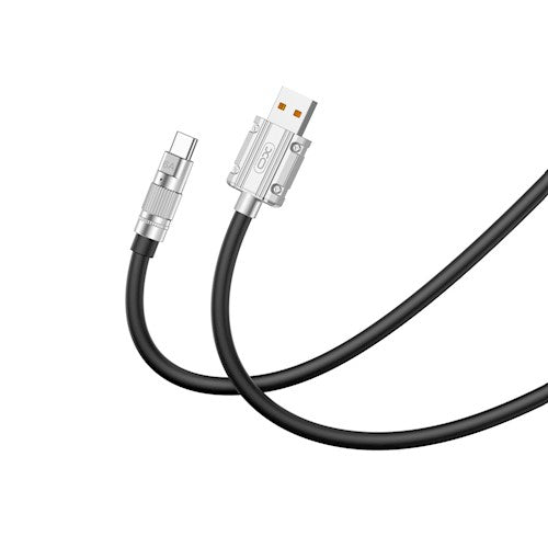 XO kabelis NB227 USB - USB-C 1,2 m 6A melns