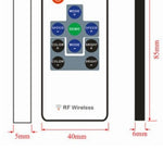 LED-styrenhet/dimmer för RGB-remsor, trådlös, fjärrkontroll, 10 knappar, 12- 24V, RF