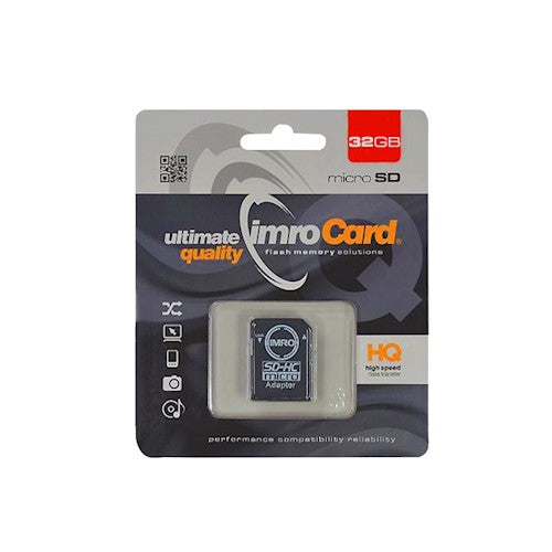 IMRO MicroSDHC 32GB cl.10 UHS-I ar adapteri