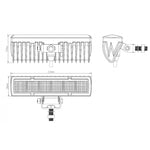 18W (1500Lm) 10-30V LED töövalgusti, ECE R10, traktoritele, maastikusõidukitele, metsatöömasinatele.