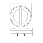 LED-baklykta 12/24V, vänster, ECE/R7/R6/R23/R10