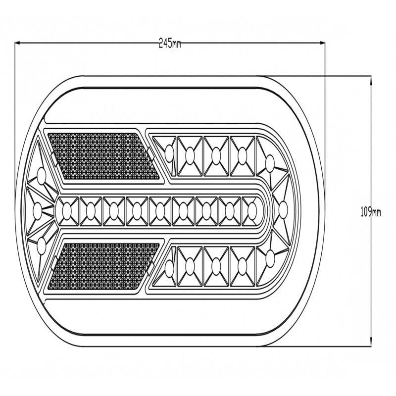 LED tagumine latern 12/24V, ECE/R7/R6/R23/R10