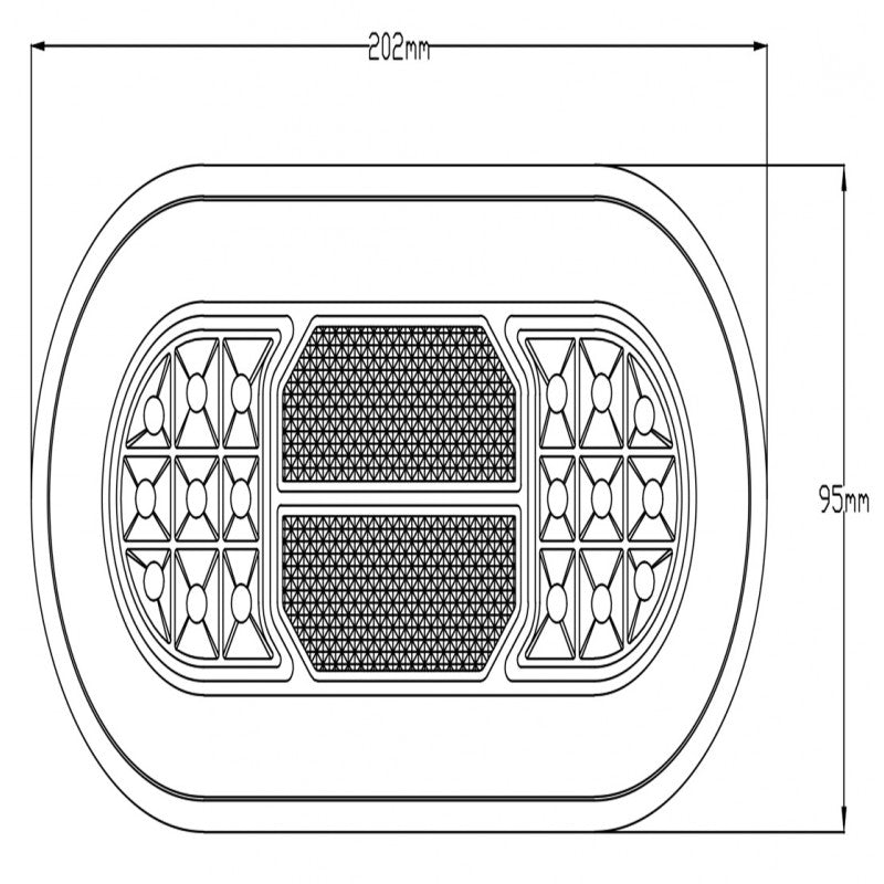 LED tagumine latern 12/24V, ECE/R7/R6/R23/R10