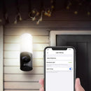 EZVIZ facade outdoor 2K+ resolution light-video camera LC3 with people detection and two-way audio, 32GB eMMC built-in memory