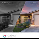 EZVIZ facade outdoor 2K+ resolution light-video camera LC3 with people detection and two-way audio, 32GB eMMC built-in memory