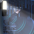 EZVIZ facade outdoor 2K+ resolution light-video camera LC3 with people detection and two-way audio, 32GB eMMC built-in memory